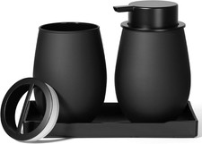Schwarz Badezimmer-Set