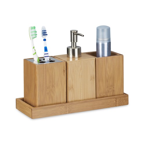 Bad accessoires set - bad-accessoires-set, bambus