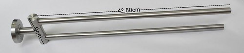 Edelstahl doppel halter - edelstahl,